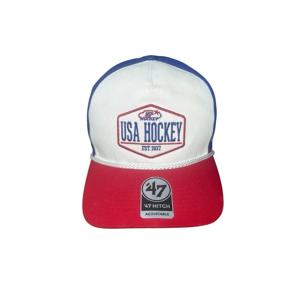 ‘47 USA Hockey Est. 1937 ‘’Hitch’’ Adjustable OSFA Rope Hat